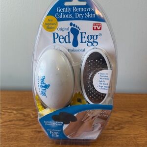 Ped Egg Professional Foot File with Blue Accents